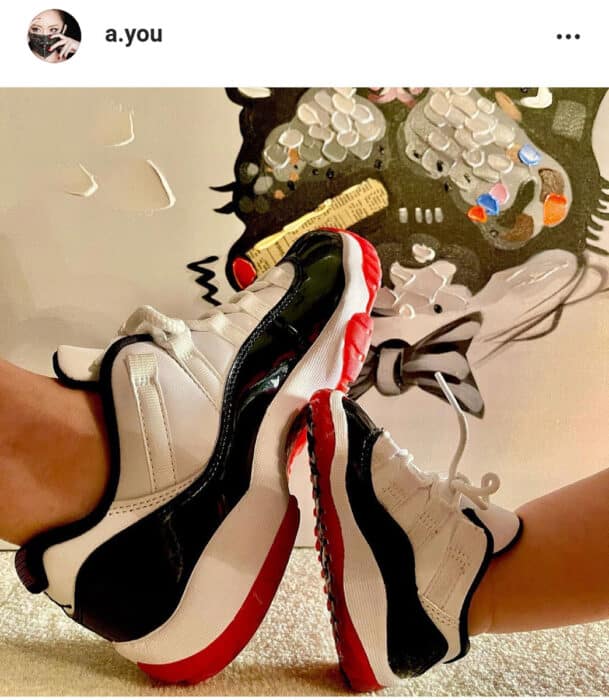 長男とのおそろいのスニーカー